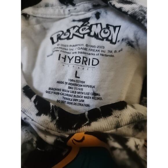 Pokemon Charmander Evolution Tie-Dye T-Shirt Graphic Anime Large A130 New - Picture 4 of 6